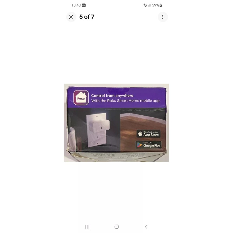 ROKU Model PS1000X Indoor Smart Plug SE 2 Pack