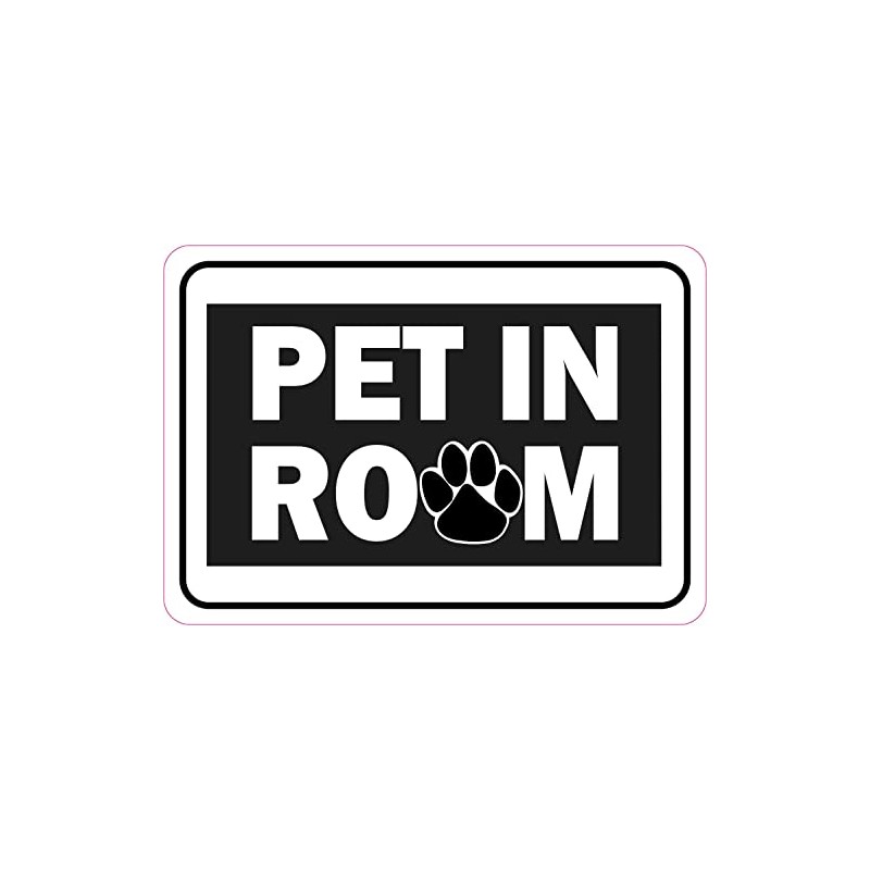 StickerTalk Pet in Room Magnet, 5 inches by 3.5 inches