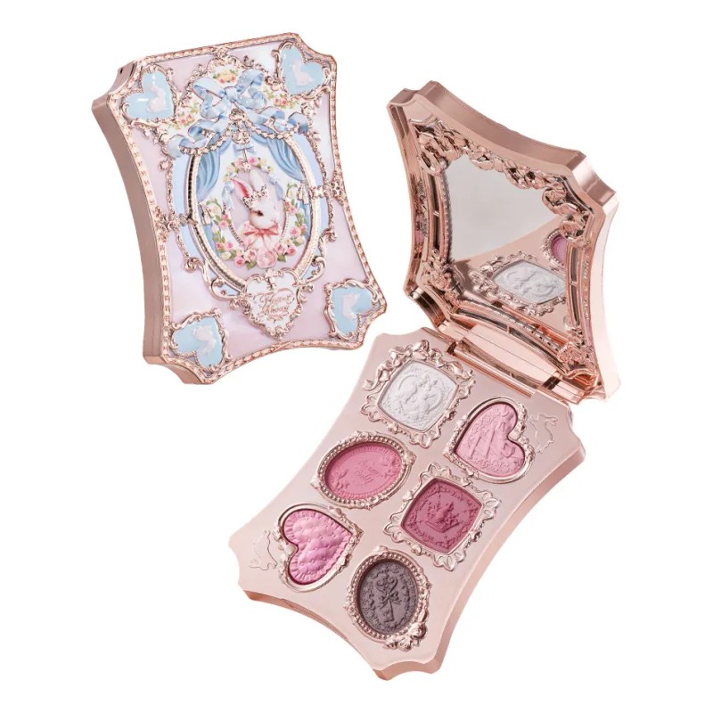 Paleta De Sombras 5 Tonos Flower Knows Nude Original Kawaii
