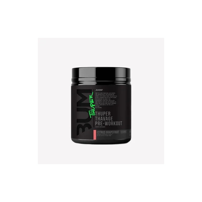 Raw Cbum Thuper Thavage Pwo Pre Entreno 20 Servicios Sabor