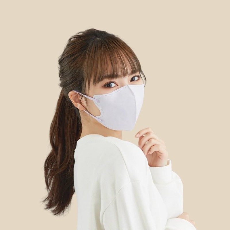 青山通商 グディナ 快適マスク立体 パープル30枚入