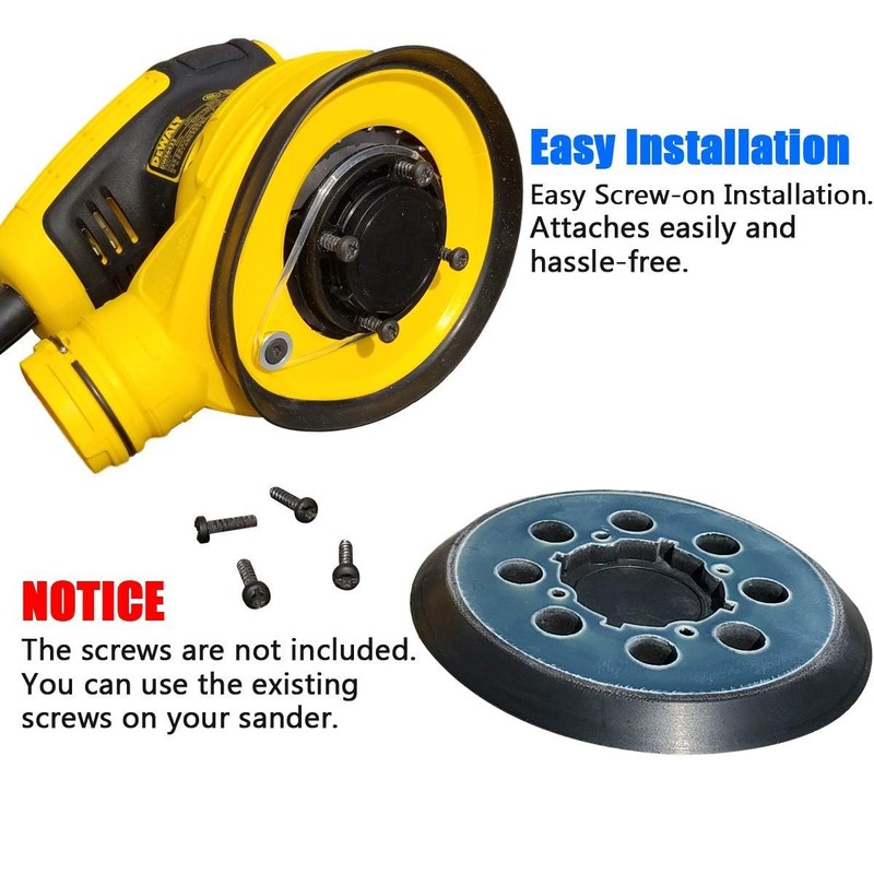 4 Pack Sander Pad for Dewalt, 5 inch 8 Hole