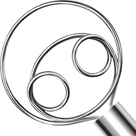 OYV OYV 304 stainless steel dough whisk, Dishwasher Safe Danish Dough Whisk, Dutch Bread Whisk for Sourdough, Pizza, Pastry, Cake Batter, 12-inch sourdough tools