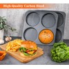 Webake 5" Large Hamburger Bun Pan, Nonstick Bun Pans for