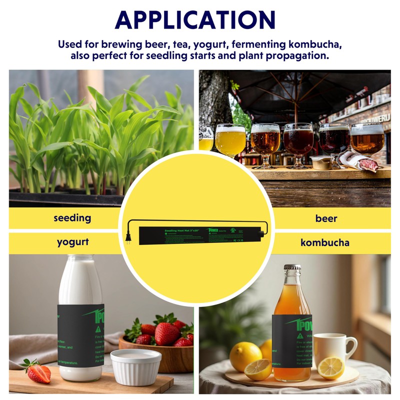 iPower 3" x 20" Seeding Heat Mat with Temperature Adjustable