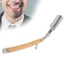 Men Straight Razor Portable Stainless Steel Manual Beard Shaver Trimmer