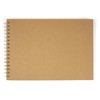 RAYHER 8160900 Spiral Bound Scrapbook with Hardcover, Blank Page Album,
