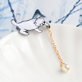 KEGUMINGX Cute Pins Backpack Pins Alloy Enamel Brooch Cat Funny Cat brooch Cowboy Badge Pin for Bookbags Clothes/Jackets & Hat Decoration