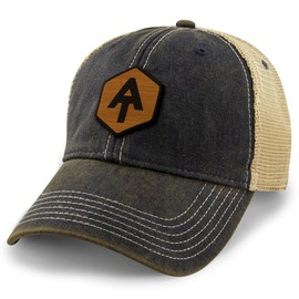 Appalachian Trail Wood Grain Patch Dirty Water Trucker Hat Navy