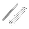 8mm x 80mm Plain Door Handle Spindle Square Solid Steel