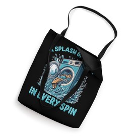 A Splash of Clean in Every Spin Laundry Tote Bag