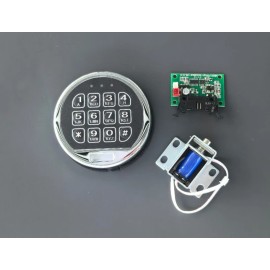 MOUNT Gun Safe Lock Replacement Black Keypad with Solenoid Lock Safe Electronic Lock