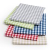 FILU Tea Towels (100% Cotton, Pack of 8, Light Green/White
