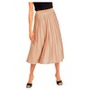 Vila Female Midi Skirt, Pleated, Sandshell