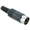 5-Pin DIN Plug Connector 180° Configuration