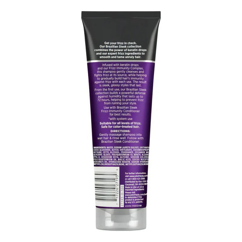 Shampoo Brazillian Sleek John Frieda Frizz Ease Para Cabello Lacio