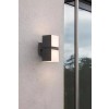 LUTEC 2-Light Dark Grey LED Outdoor Wall Mount Lantern Sconce