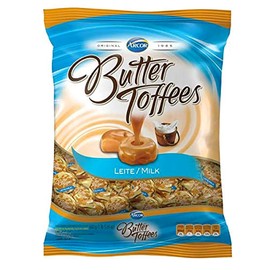 ARCOR Bala Butter Toffees Leite 825 grs. / Butter Toffes Candies Milk Caramel Flavor 1.81 lbs.