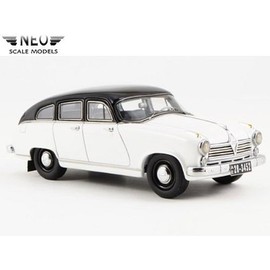 Neo 1/43 boruguwarudo Hanseatic 2400 (1955) White/Black