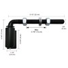Supreform Universal Industrial Heavy Duty 3/4" J-Bolt Gate Hinge Steel