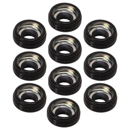 10 Pcs AC Compressor Shaft Seal Rubber Air Conditioning Shaft Lip Seal Kit for 10PA AC Compressor