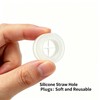 Silicone Straw Hole Plugs, 20pcs Straw Hole Grommets with Straw