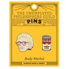 Warhol and Soup Can Enamel Pin Set - Strong Rubber