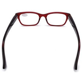 Reading Glasses Spring Hinge Comfort Readers for Women Colorful Floral design (Red, 1.50)