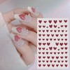Stick-on Heart Self Gel Nail Art Sticker Small Design Deco Pedicure Manicure Material Set_21706289 / 붙이는 하트 셀프 젤 네일 아트 스티커 작은 디자인 데코 패디큐어 매니큐어 재료 세트_21706289