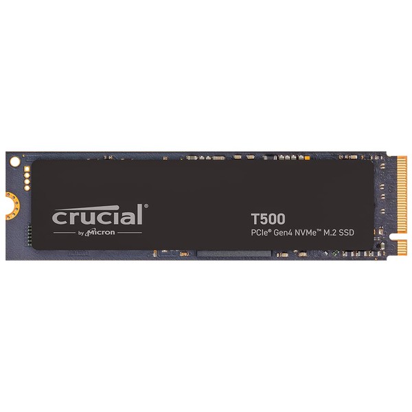 Crucial T500 500GB PCIe Gen4 NVMe M.2 Internal Gaming SSD, up to 7200MB/s, Laptop and Desktop Compatible + 1 Month Adobe CC All Apps - CT500T500SSD8