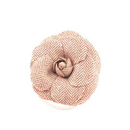Zac's Alter Ego Vintage Style Tweed Fabric Flower on Elastic & Brooch Pin