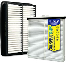 SERVKITOUR Cabin Engine Air Filter Kit for Mazda CX-30 2020 2021 2022 2023 2024 2025, Mazda 3/3 Sport 2019-2025, Replace BDGF-61-J6X, PAJ8-13-3A0A
