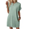 EVALESS Womens Summer Dresses 2025 Fashion Short Sleeve Cute Spring