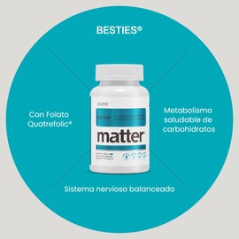 YOU MATTER SMART NUTRIENTS - Besties - Complejo B con Biotina y Folato - Apoyo para Energía y Bienestar Diario - 60 Cápsulas Vegetales