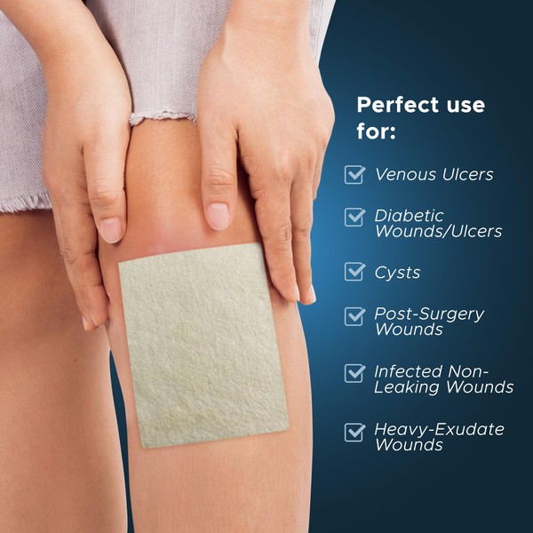 MED PRIDE MED PRIDE Silver Calcium Alginate Wound Dressing 4"X5"