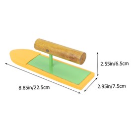 LALAFINA Sponge Handheld Tile Gap Scraper with Wooden Handle Durable Caulking Tool for Plaster and Stucco Efficient Grout Coverage for Corners and Edges