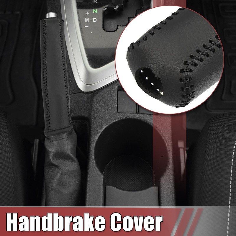 X AUTOHAUX Car Interior Handbrake Cover Protector Replacement Black