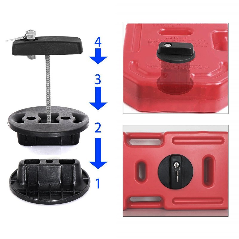 BUYLEDLIGHTSS 2PCS Lock Mounts for 20L Fuel Tank Gas Oil