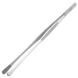 wenco Stainless Steel Premium Gourmet Roasting Tweezers for Gripping and Turning When Cooking, 30 cm, Rounded Tips, Rust-Proof, Stainless Steel