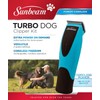 New Sunbeam 2 Speed Turbo Pet Dog Rechargeable Cordless Clipper