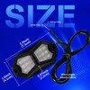12V Led Blue Lights 210 Degree Wide Angle Waterproof Aluminum,