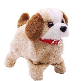 Toy Dog Barking, Flip Sit, and Walks New (Beige only) UK seller