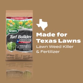 Scotts Turf Builder Weed & Feed for Texas Lawns, Weed Killer Plus Lawn Fertilizer, 8,000 sq. ft., 22.40 lbs.