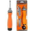 13-in-1 Ratcheting Screwdriver & Wrench, 6 Double-Ended - Phillips, Slotted,