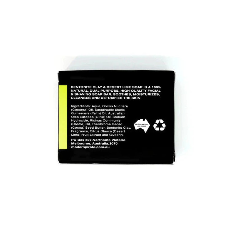 Modern Pirate Bentonite Clay Face/Body Soap 110gm