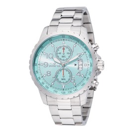 Invicta Specialty Men 45mm Stainless Steel Steel Aqua Blue dial VD51 Quartz