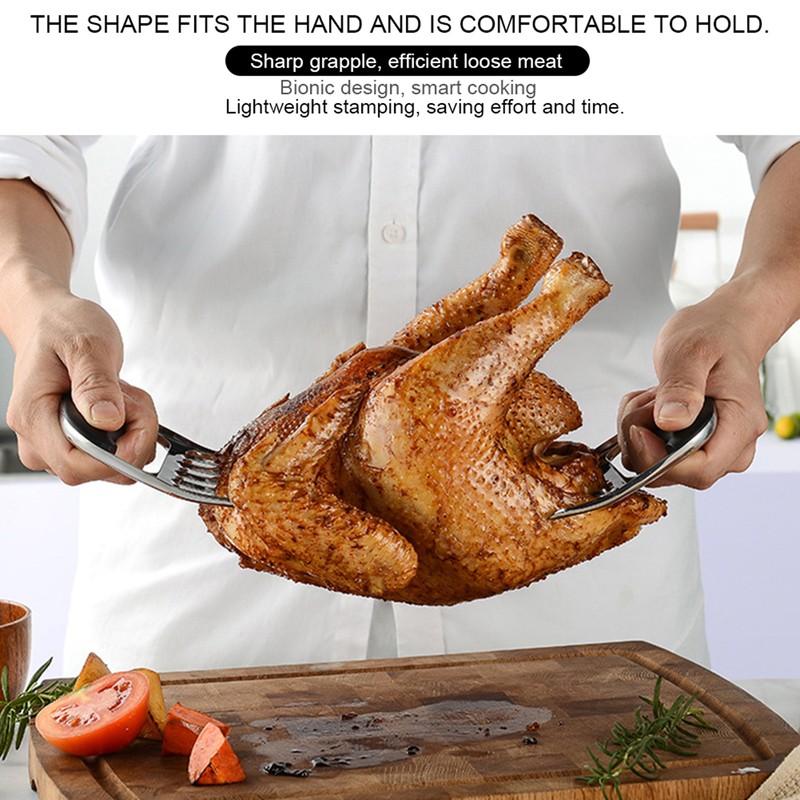 Stainless Steel Meat Divider Bear Claw Shaped Turkey Cutter Splitter