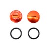 Locking Screw Set Aluminium Orange with O-Rings S51, S53, S70,