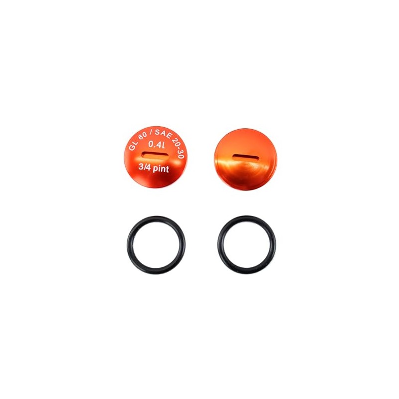 Locking Screw Set Aluminium Orange with O-Rings S51, S53, S70,