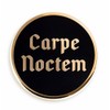 Pinsanity Carpe Noctem "Seize The Night" Gothic Enamel Lapel Pin